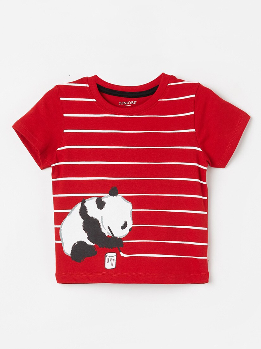 

Juniors by Lifestyle Boys Biker Round Neck Pockets Cotton T-shirt, Red