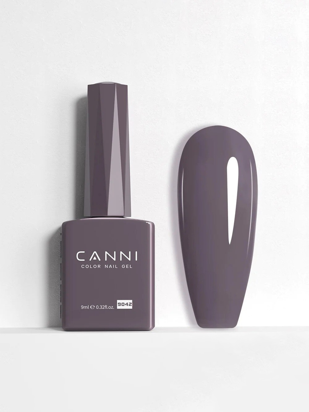 

CANNI Color Nail Gel UV LED Long Lasting Nail Polish 9ml - Shade 9042, Grey