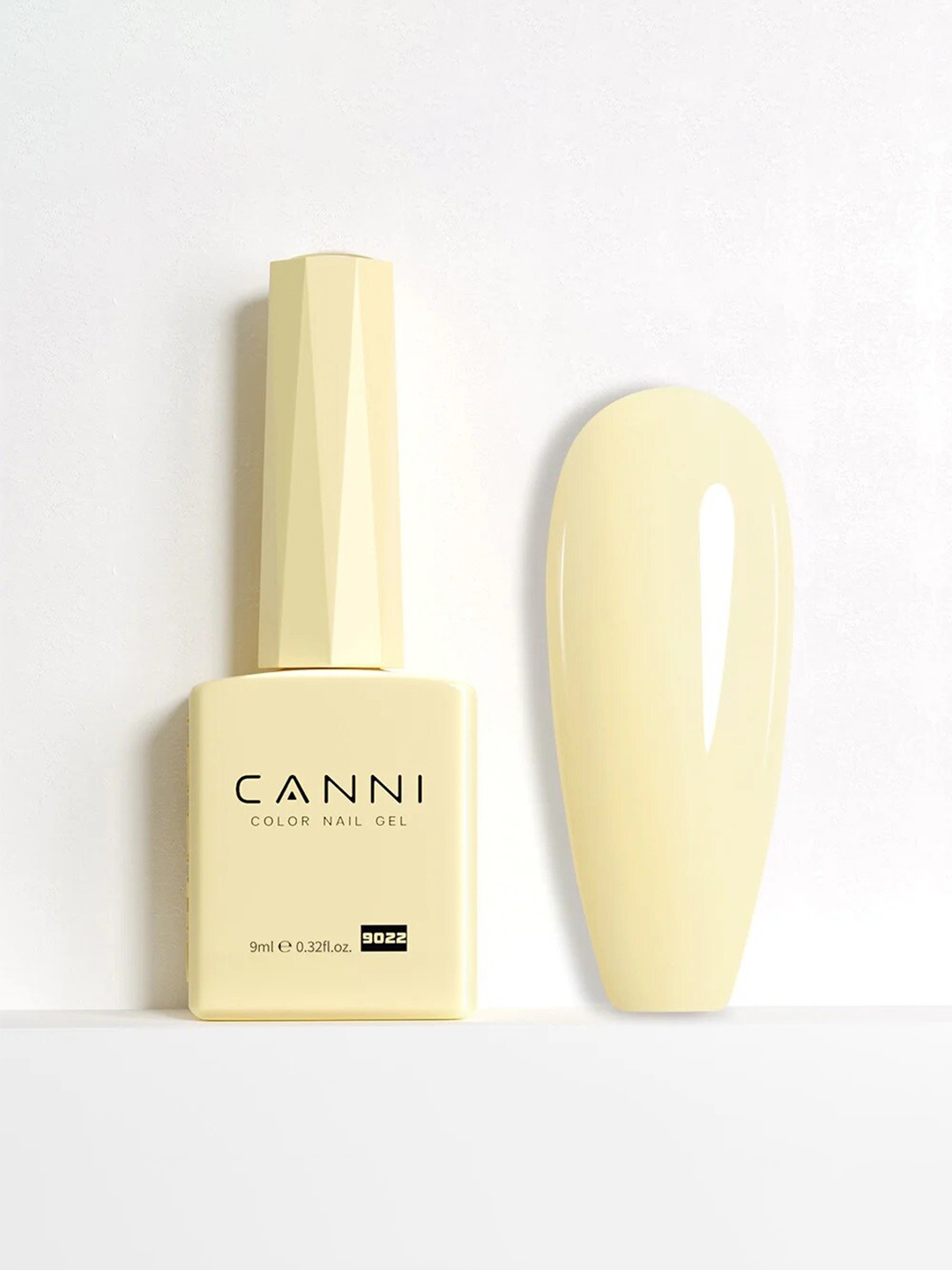CANNI Color Nail Gel UV LED Long Lasting Nail Polish 9ml - Shade 9022, Yellow