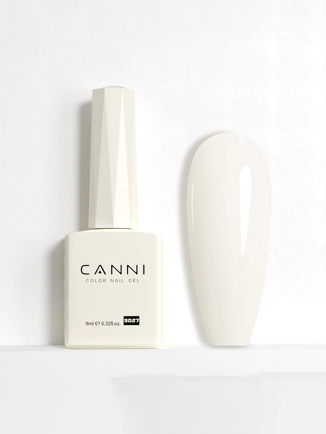 

CANNI Color Nail Gel UV LED Long Lasting Nail Polish 9ml - Shade 9027, White