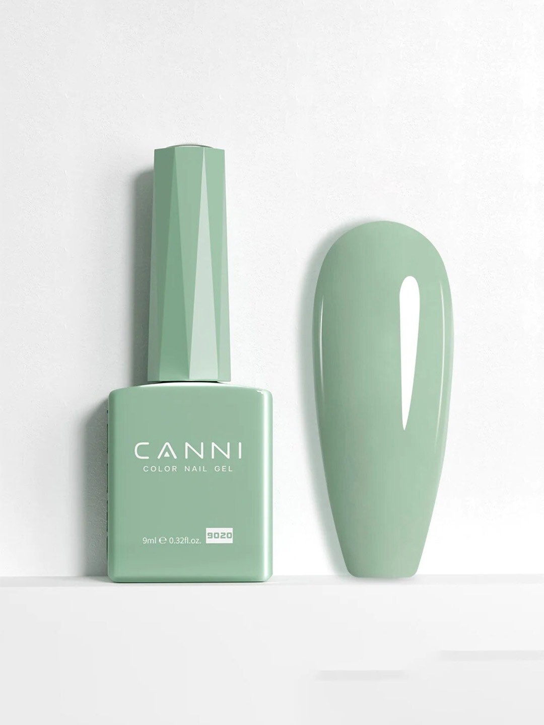

CANNI Color Nail Gel UV LED Long Lasting Nail Polish 9ml - Shade 9020, Sea green