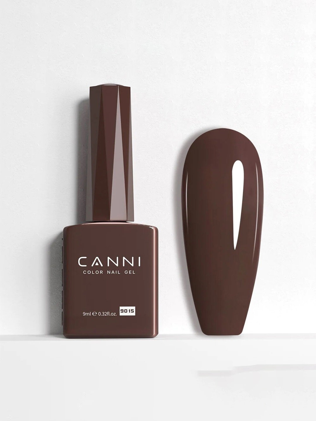 

CANNI Color Nail Gel UV LED Long Lasting Nail Polish 9ml - Shade 9015, Brown