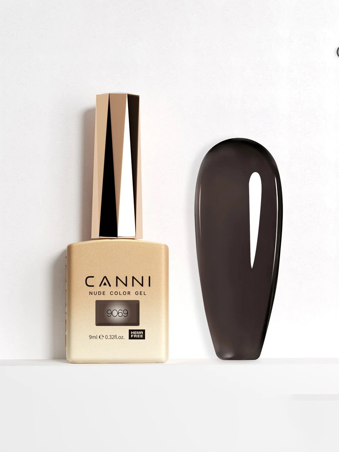

CANNI Color Nail Gel UV LED Long Lasting Nail Polish 9ml - Shade 9069, Brown
