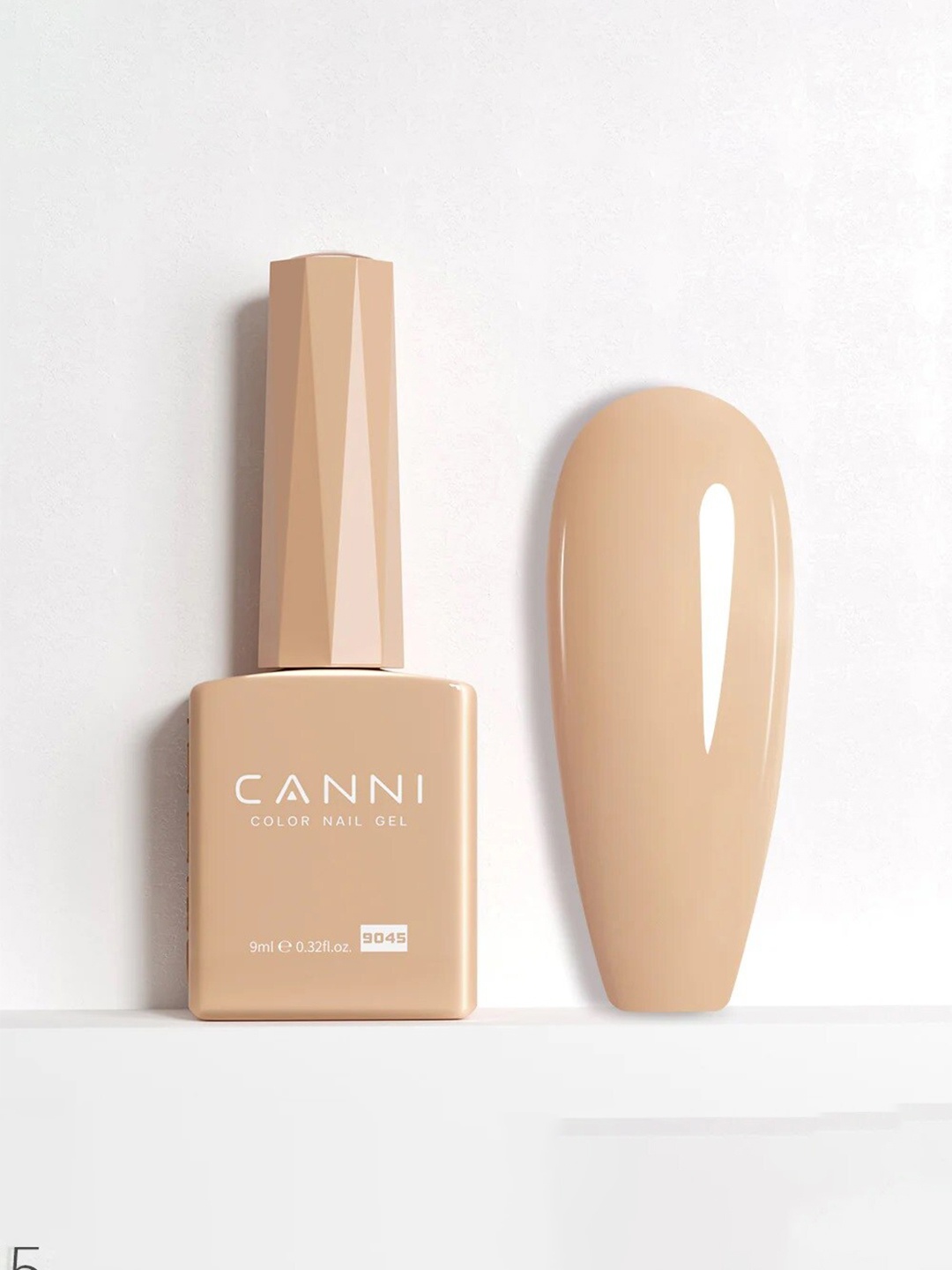 CANNI Hema-Free Nude Color UV LED Nail Gel Polish 9ml - Shade 9045, Beige