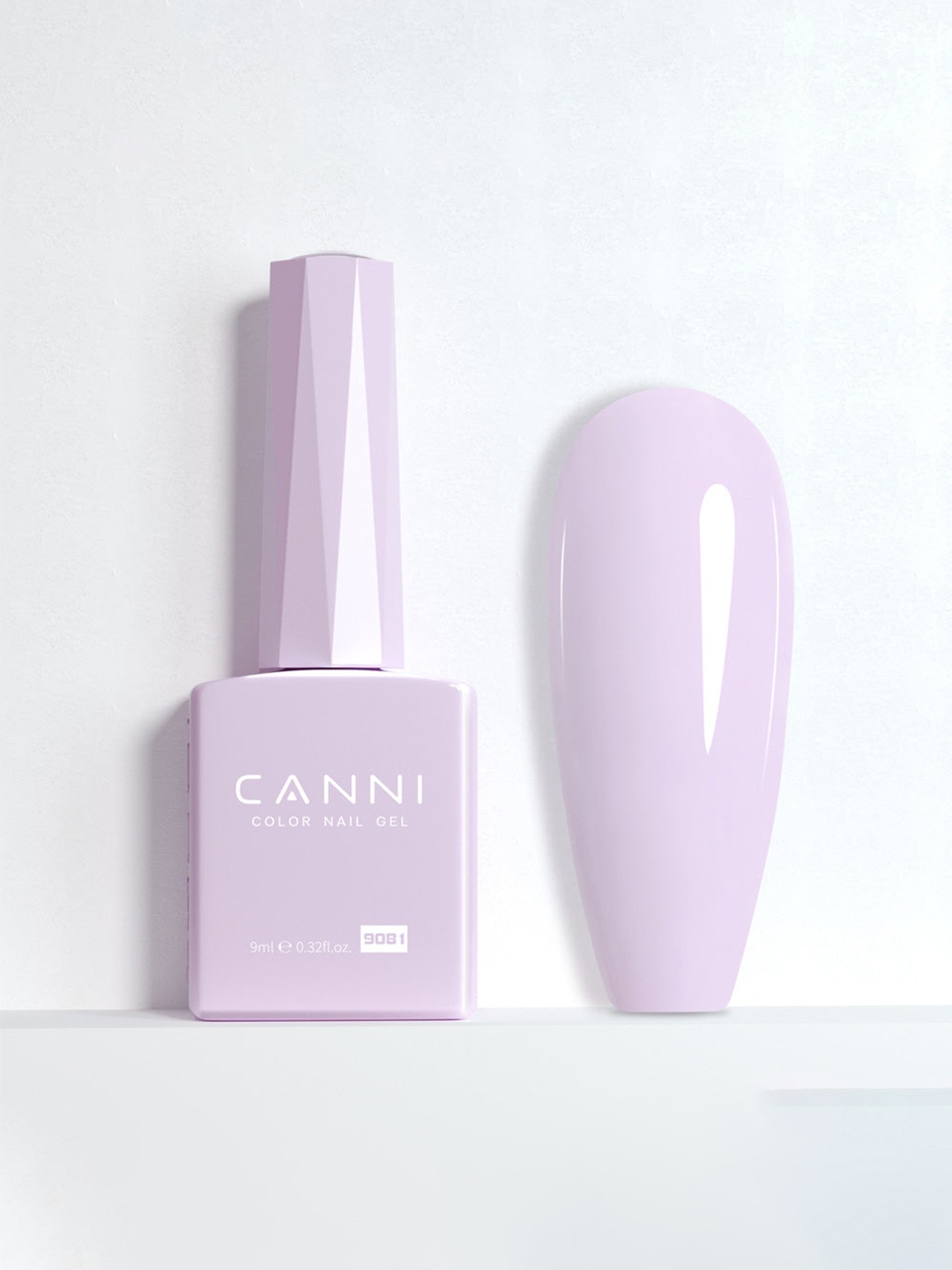 

CANNI Color Nail Gel UV LED Long Lasting Nail Polish 9ml - Shade 9081, Lavender