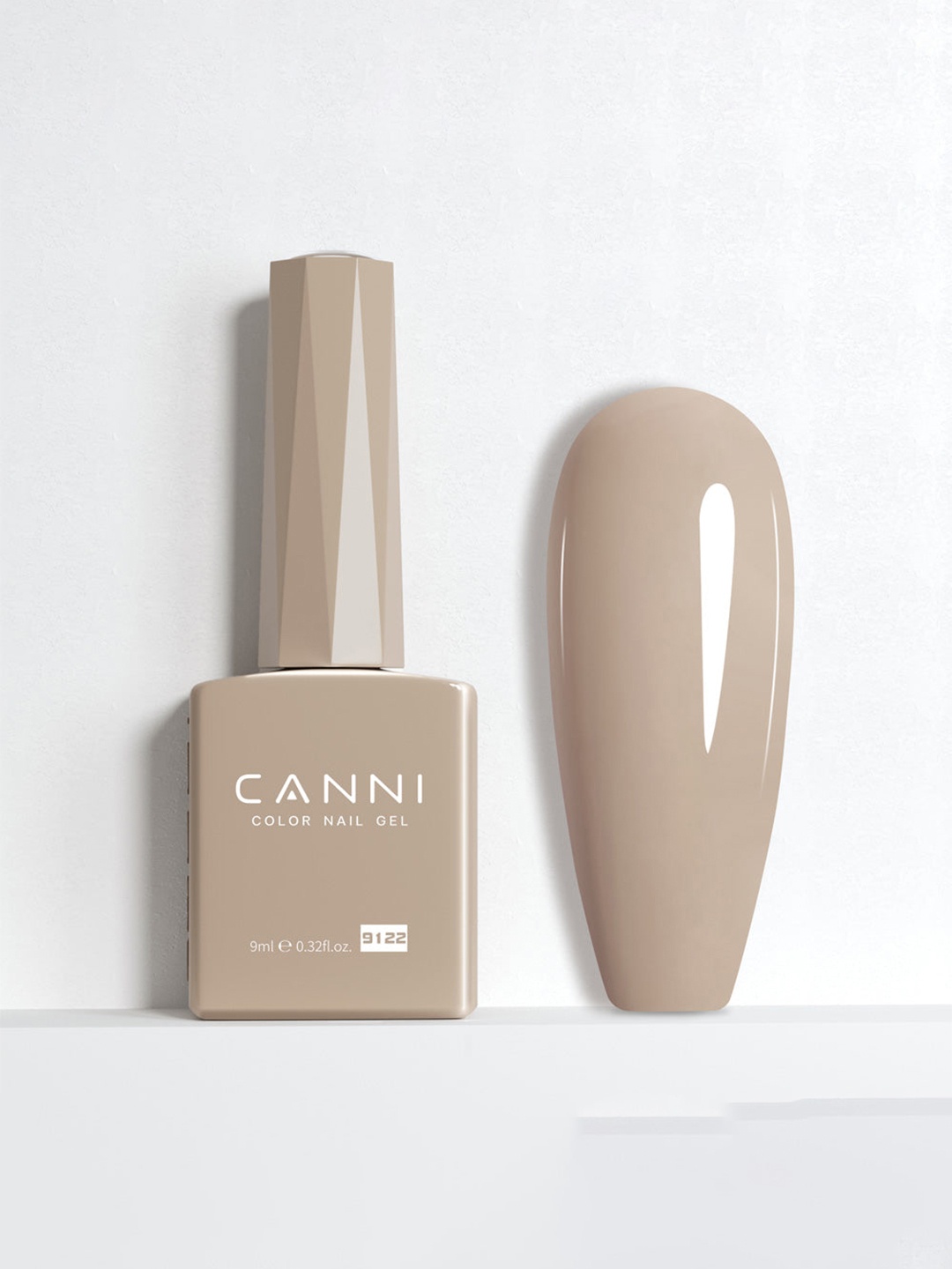 

CANNI Color Nail Gel UV LED Long Lasting Nail Polish 9ml - Shade 9122, Brown