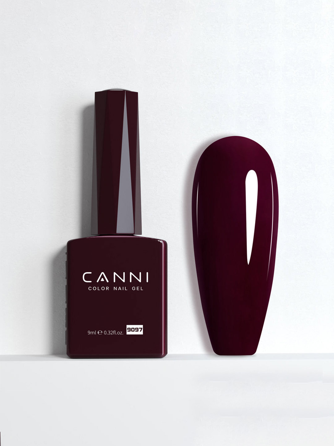 

CANNI Color Nail Gel UV LED Long Lasting Nail Polish 9ml - Shade 9097, Maroon