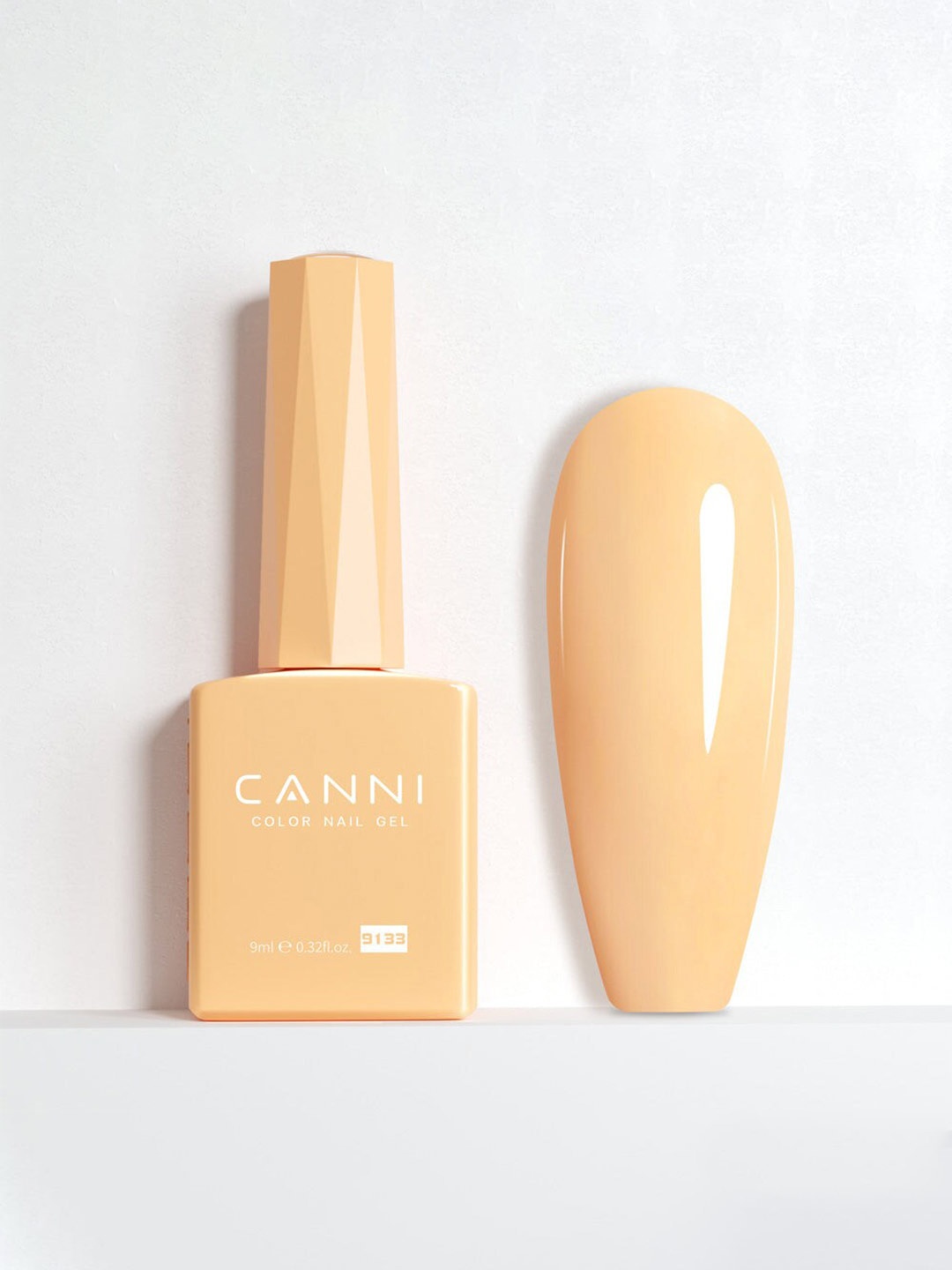 CANNI Color Nail Gel UV LED Long Lasting Nail Polish 9ml - Shade 9133, Peach
