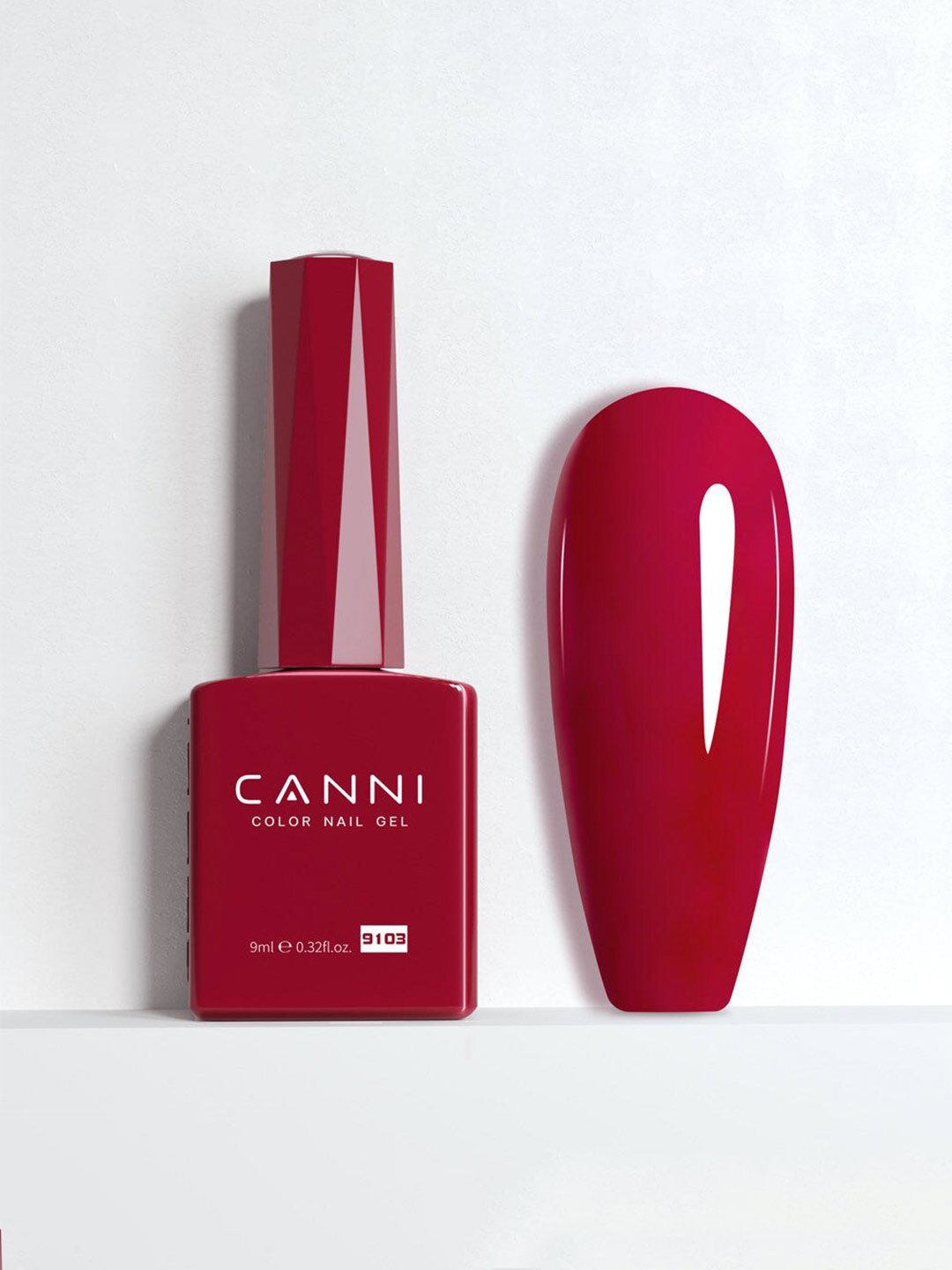 

CANNI Color Nail Gel UV LED Long Lasting Nail Polish 9ml - Shade 9103, Red