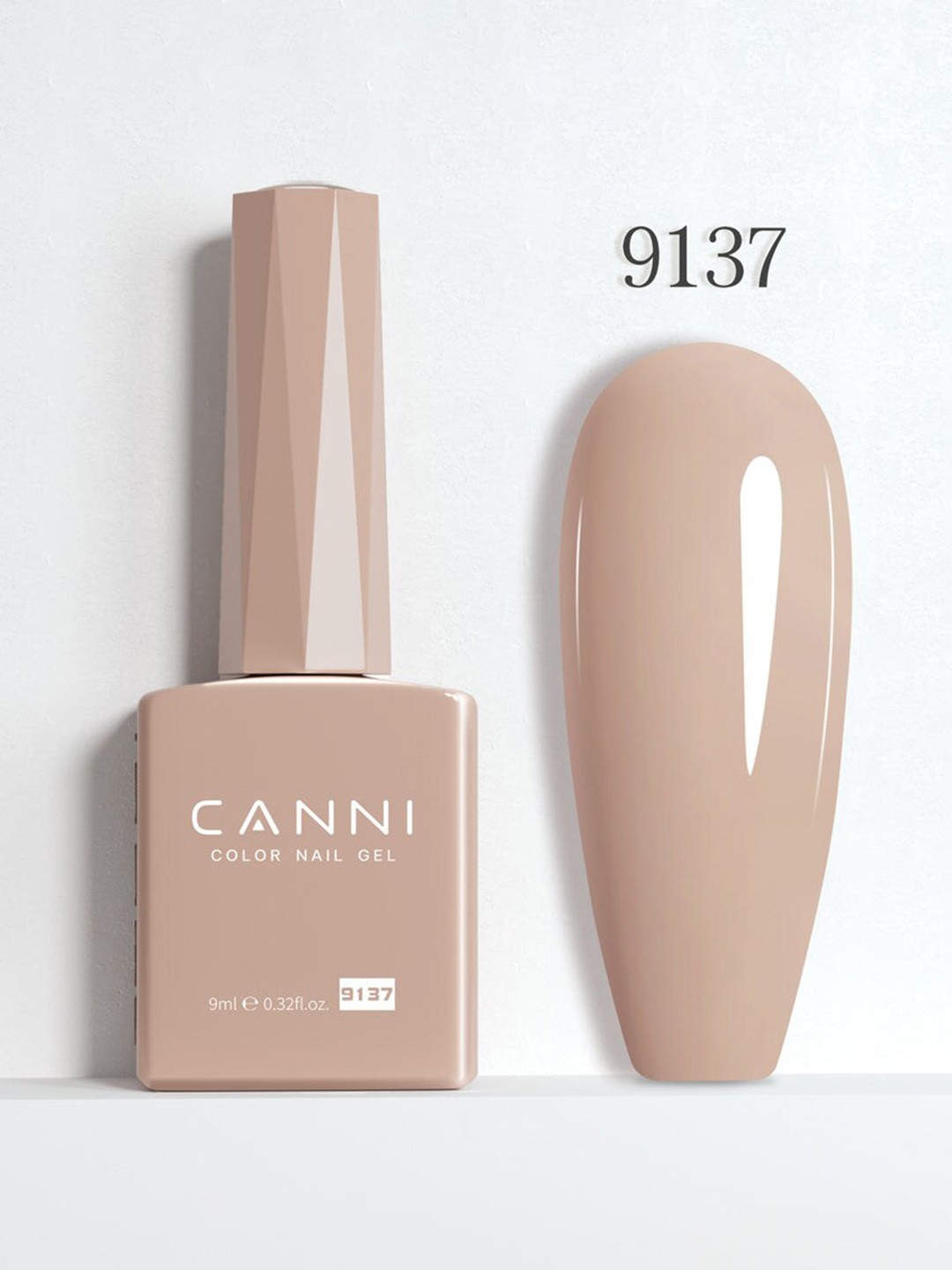 

CANNI Color Nail Gel UV LED Long Lasting Nail Polish 9ml - Shade 9137, Nude