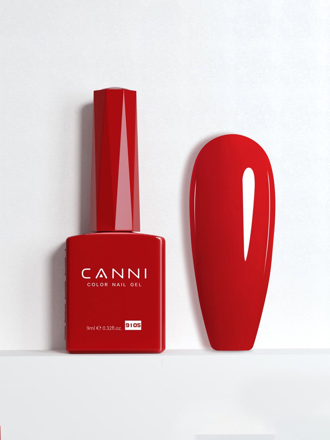 

CANNI Color Nail Gel UV LED Long Lasting Nail Polish 9ml - Shade 9105, Red
