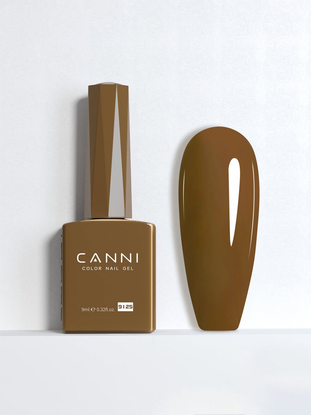 CANNI Hema-Free Color UV LED Nail Gel Polish 9ml - Shade 9125, Brown