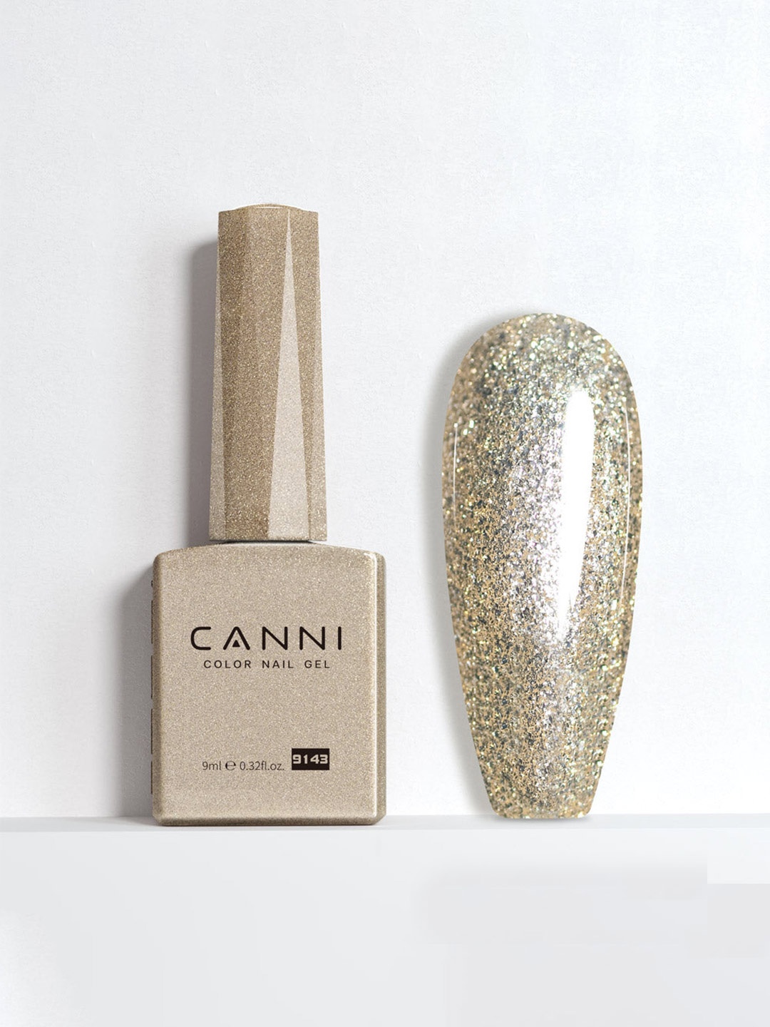 CANNI UV LED Color Nail Gel Polish - 9ml - 9143, Gold