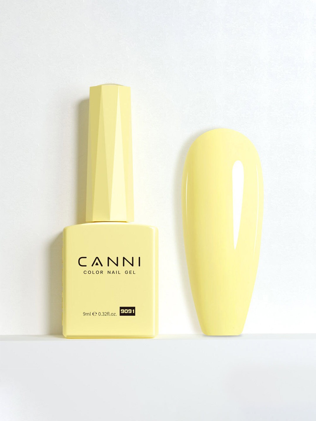 CANNI UV LED Color Nail Gel Polish - 9ml - 9091, Yellow