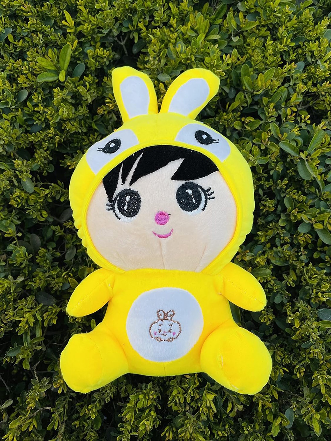 

BAESD Kids Non-Allergic Boy With Bunny Cap Soft Toy, Yellow