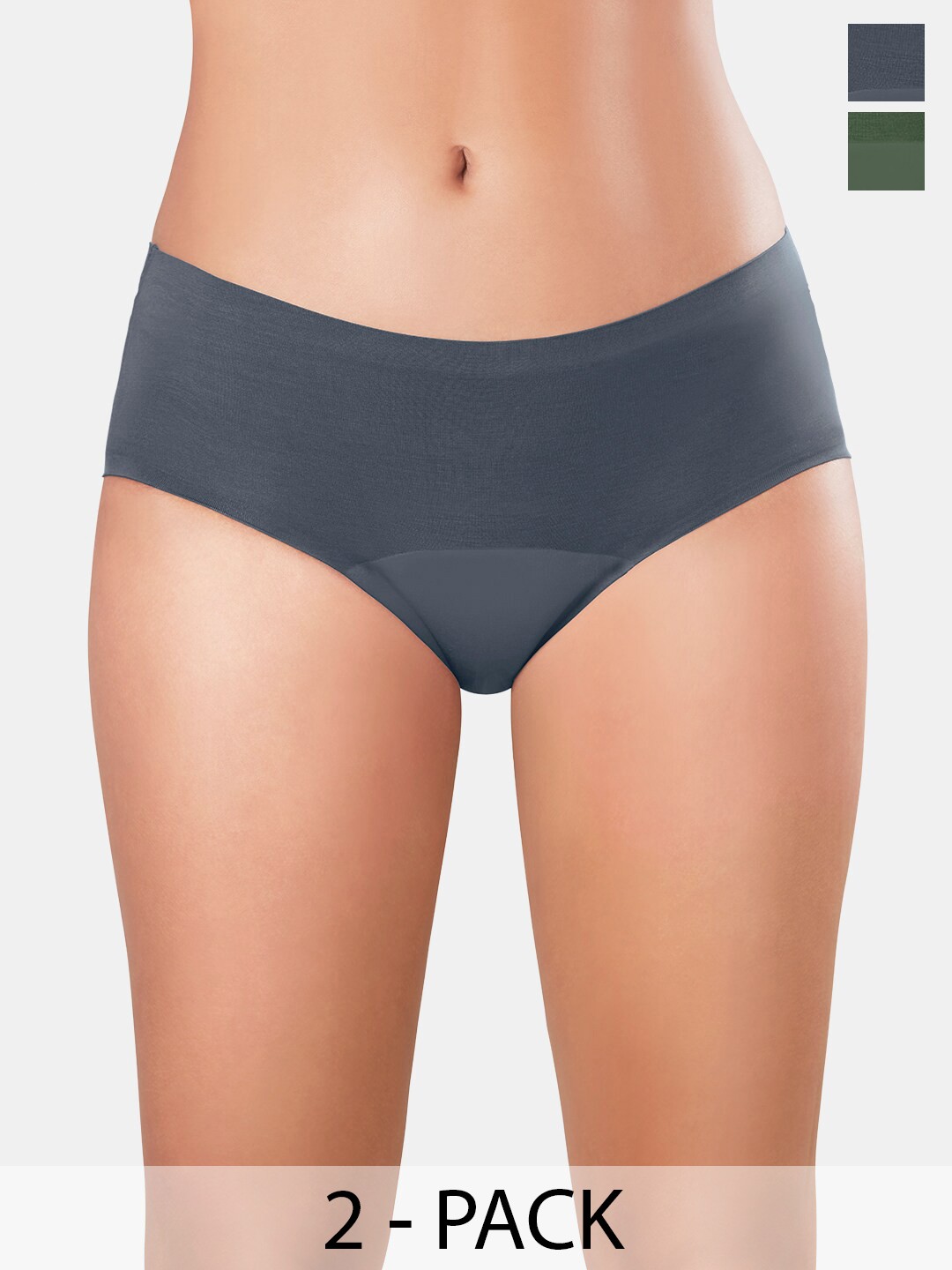 

Sonari Women's Full Coverage Period Briefs, Grey