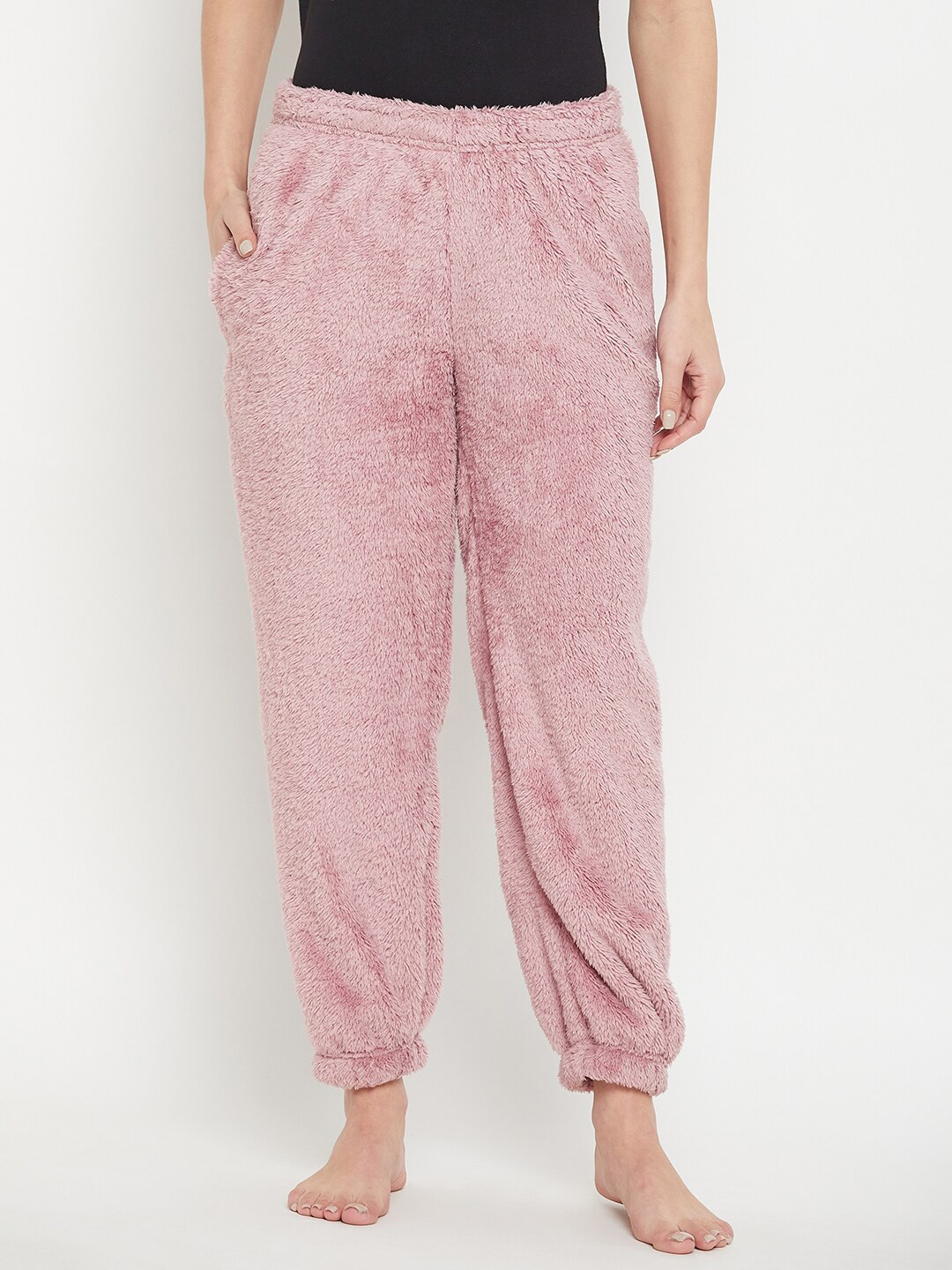 

Camey Women Mid Rise Relaxed-Fit Lounge Joggers, Pink