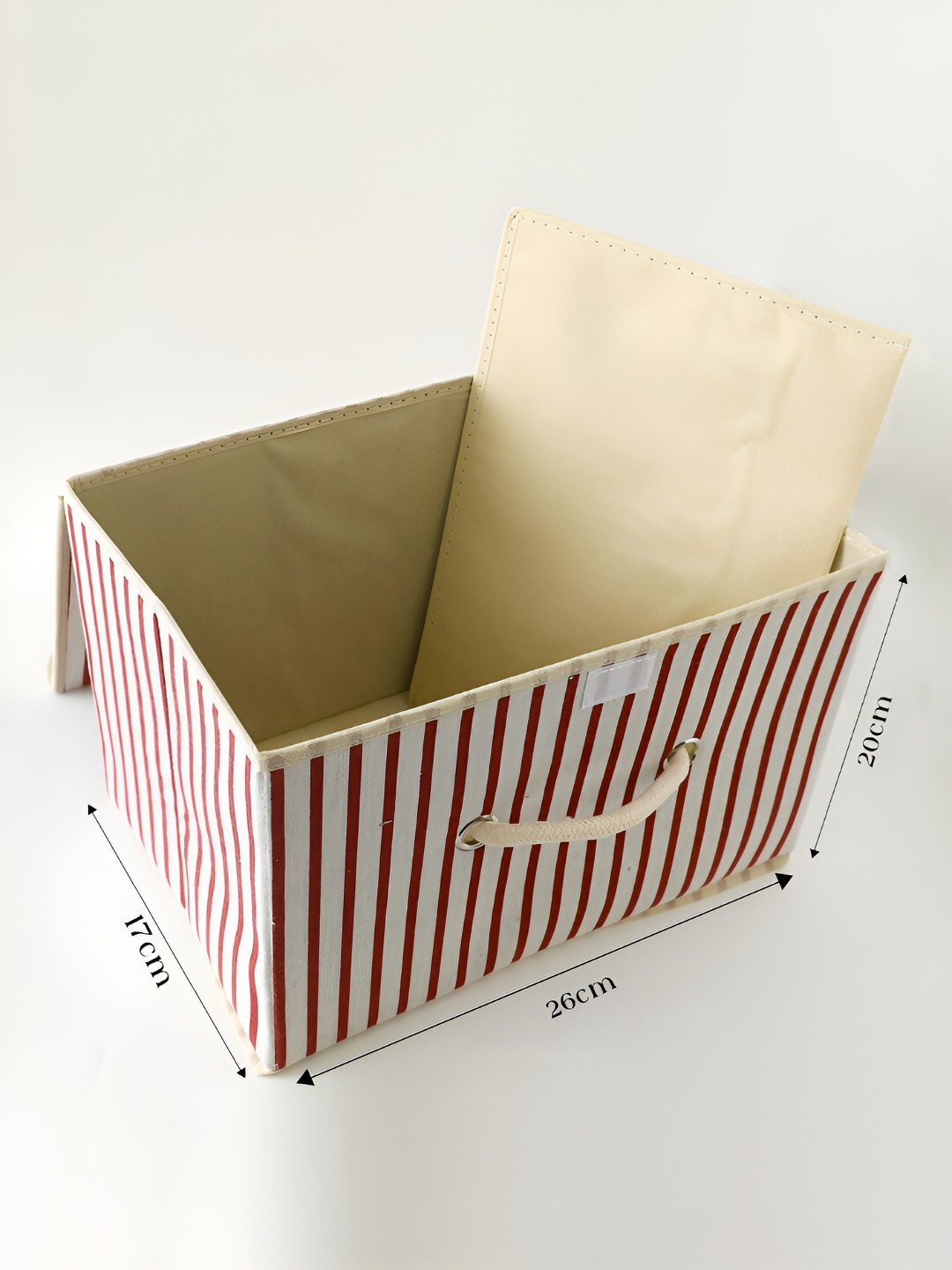 

Kuber Industries Red & White Fabric Fruit and Vegetable Basket