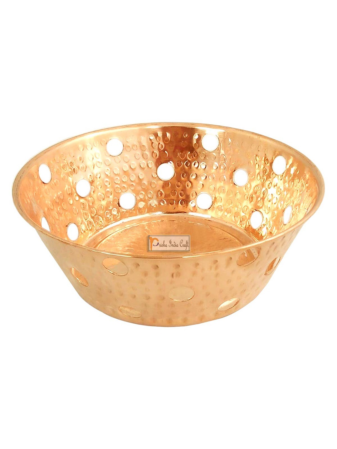 

PRISHA INDIA CRAFT Textured Fruit & Vegetable Basket, Gold