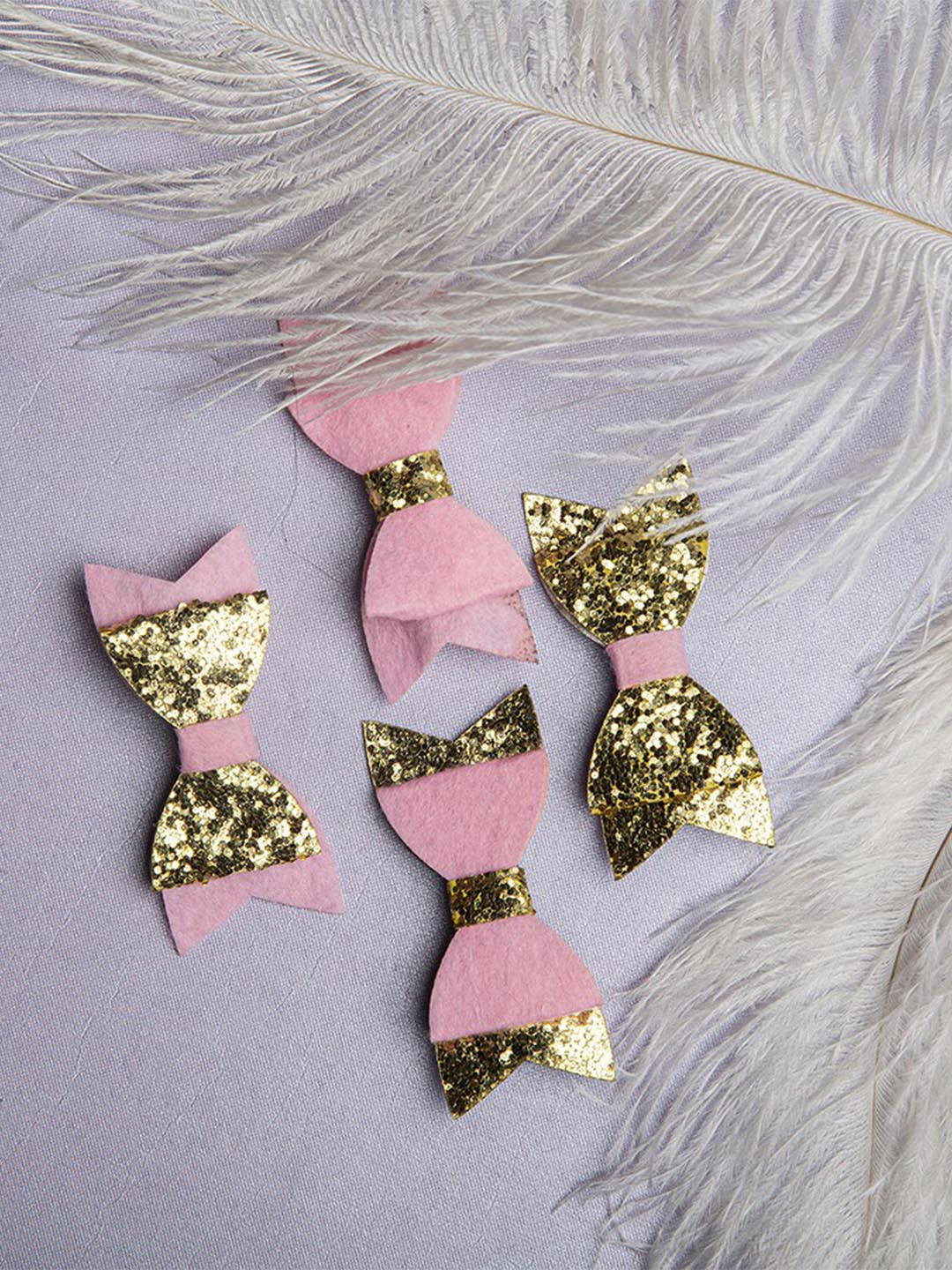 

Jewelz Girls Set of 6 Embellished Hair Accessory Set, Pink
