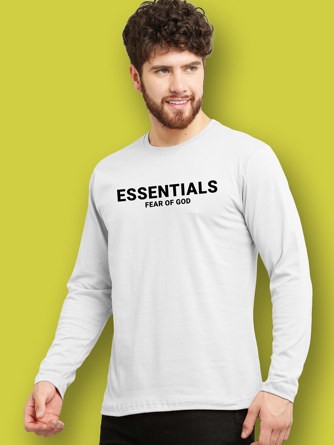 

FTX Typography Printed Cotton T-shirt, White