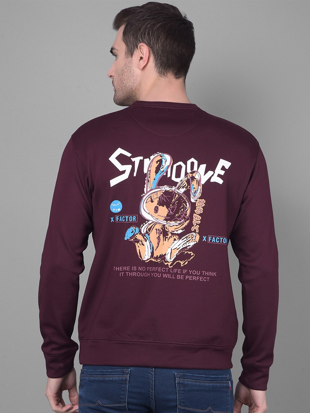

COBB Men Burgundy Sweatshirt