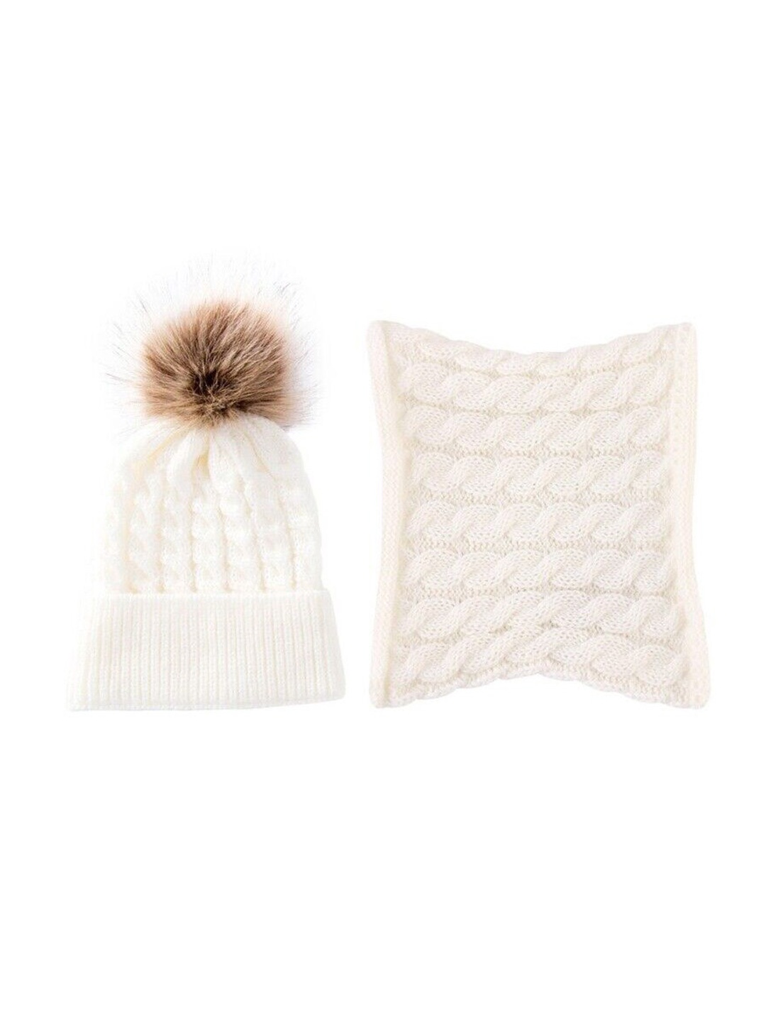 

EL REGALO Kids Self Design Beanie, White