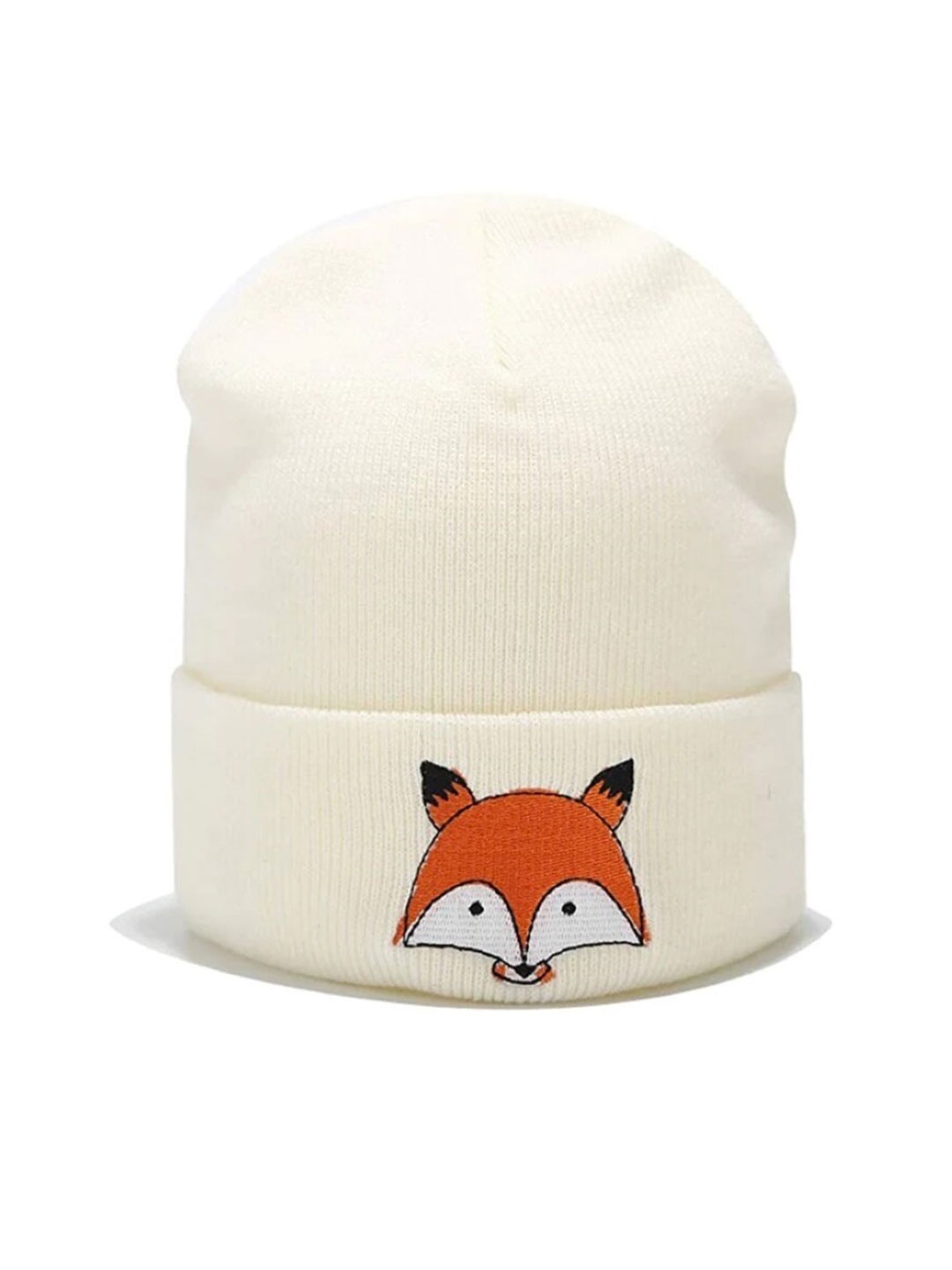 

EL REGALO Girls Self Design Beanie, White