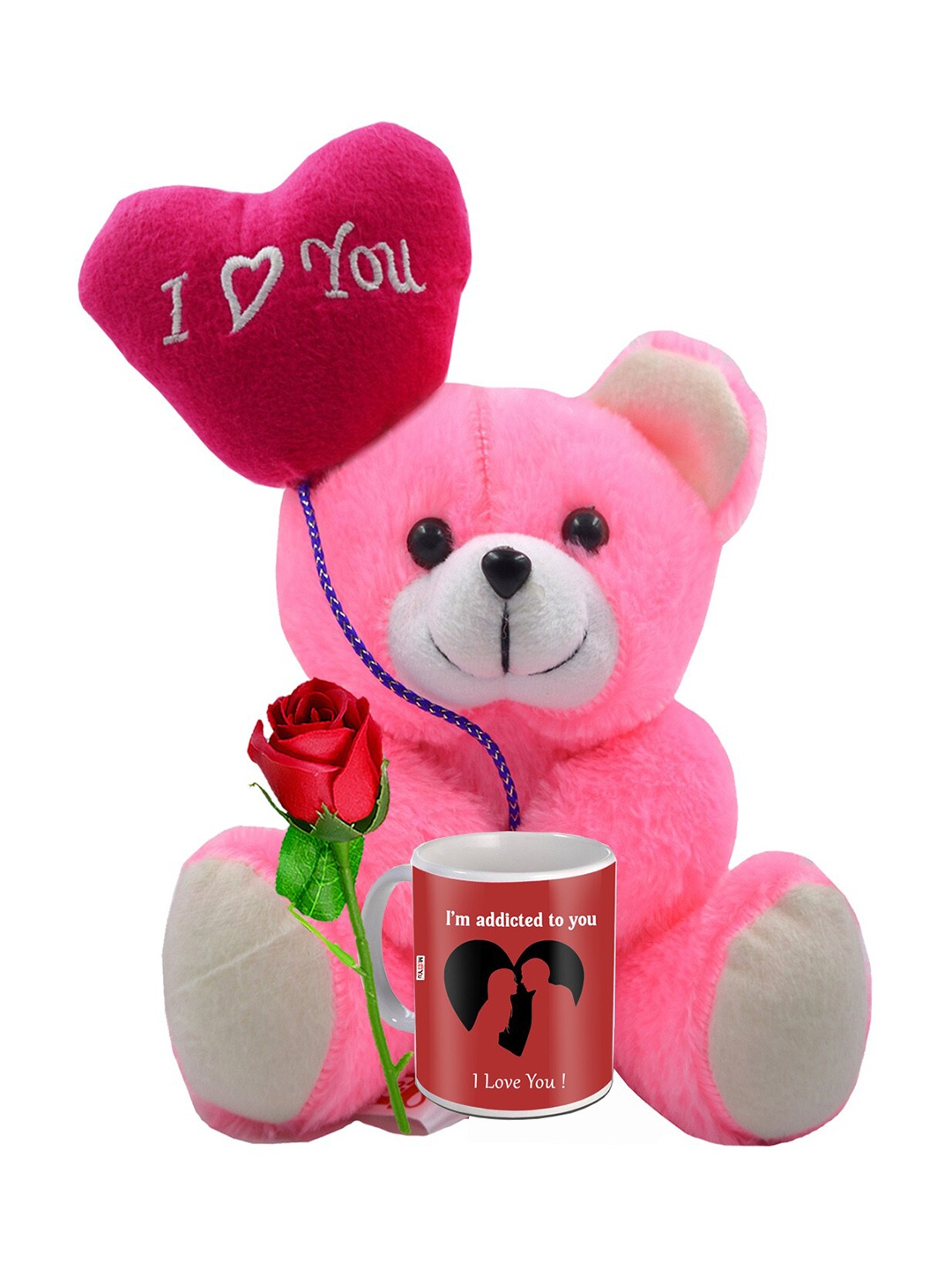 

ME & YOU Pink & Red 3 Pieces Printed Valentine Gift Set