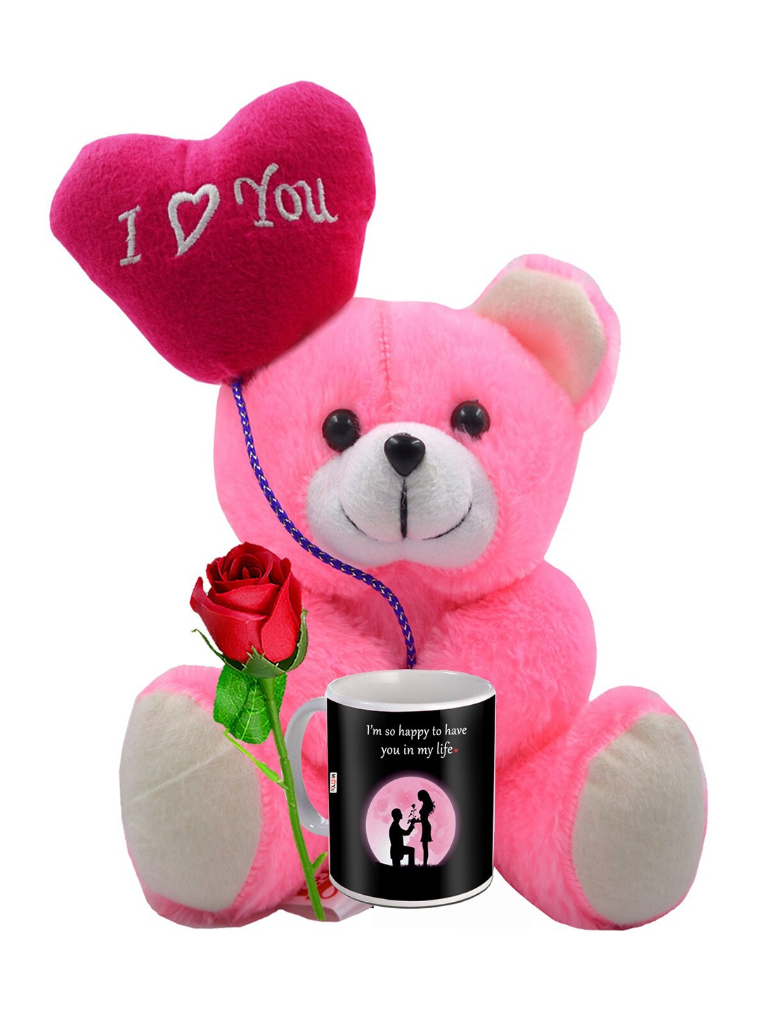 

ME & YOU 3 Pieces Printed Valentine Gift Set, Red
