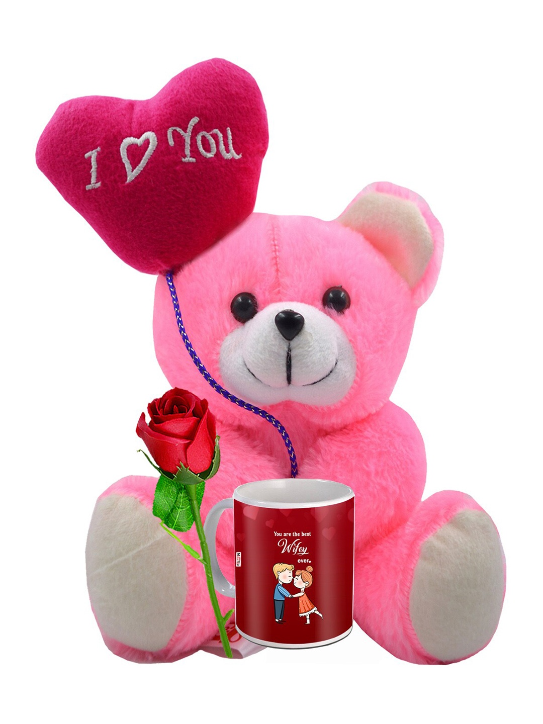 

ME & YOU Red & Pink 3 Pcs Printed Valentine Gift Set