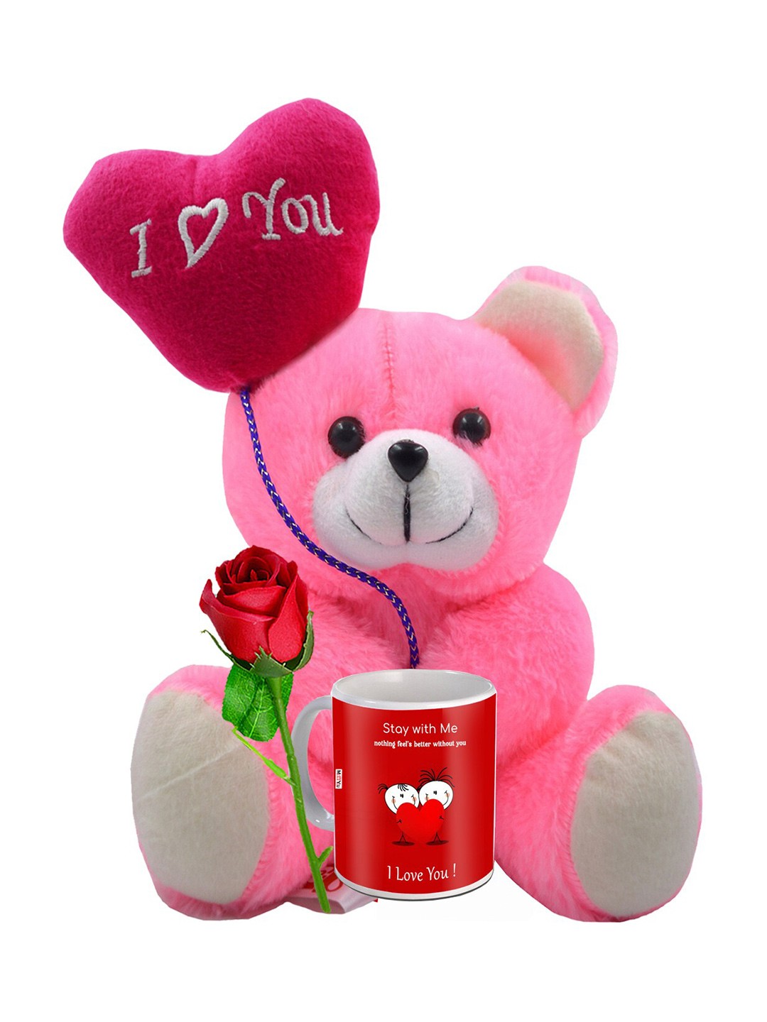 

ME & YOU Pink & Red 3 Pieces Printed Valentine Gift Set