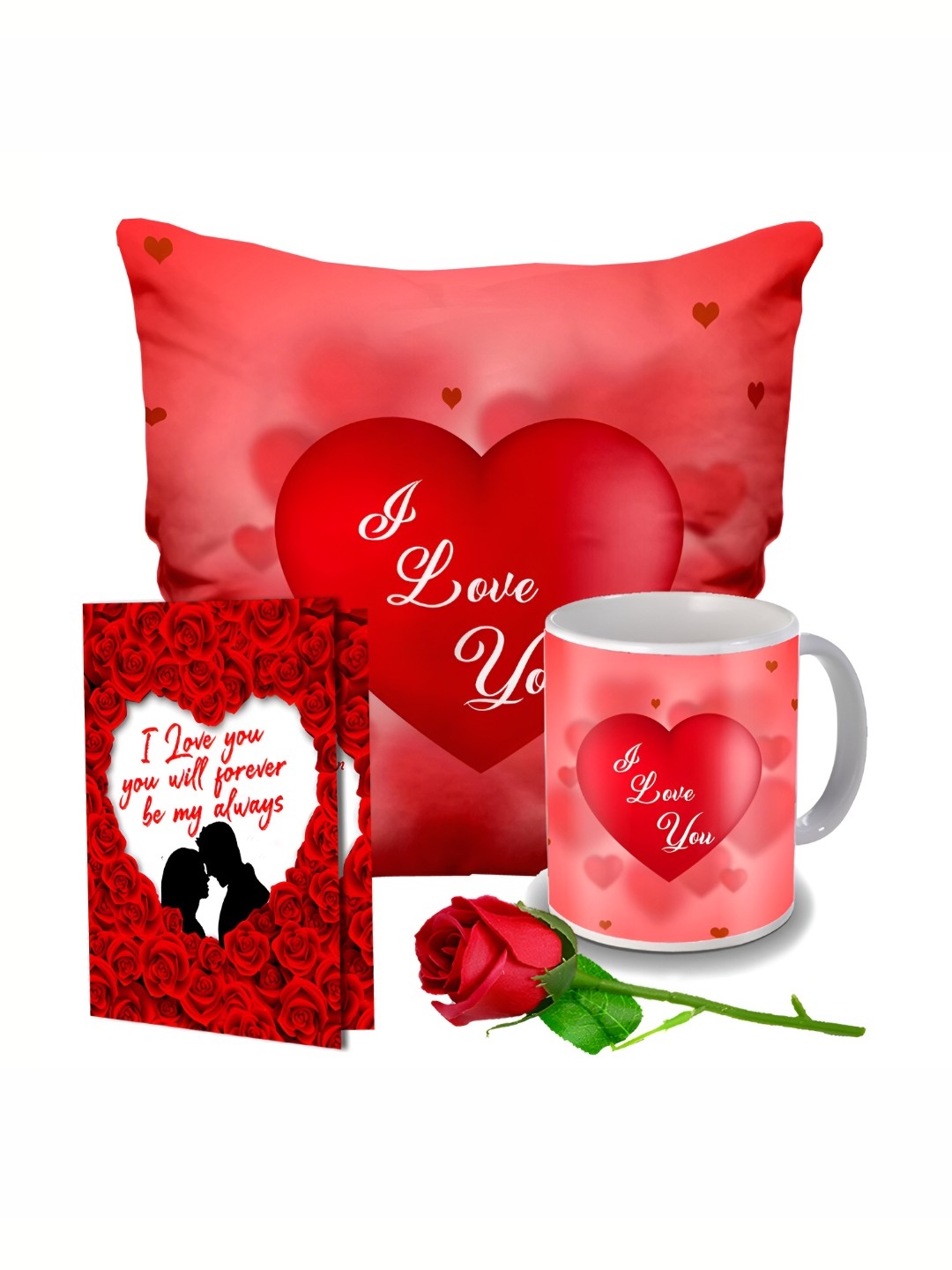 

ME & YOU Red 4 Pieces Printed Valentine Gift Set