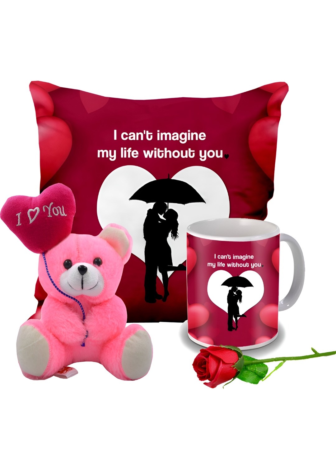

ME & YOU Red 4 Pieces Printed Valentine Gift Set