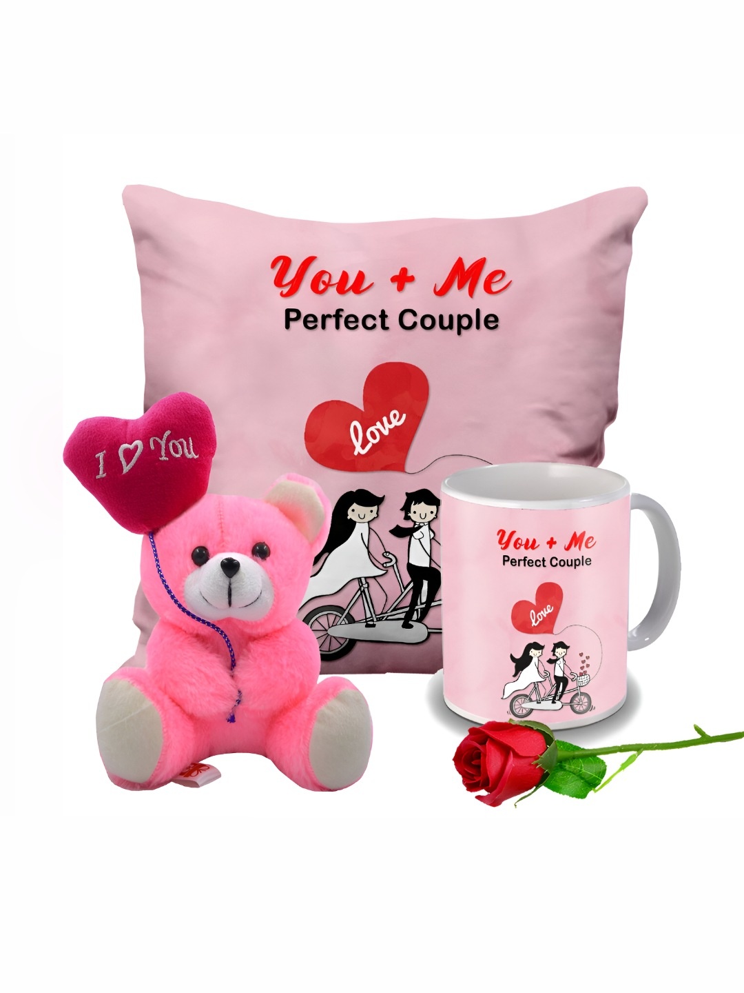 

ME & YOU Red 4 Pieces Printed Valentine Gift Set