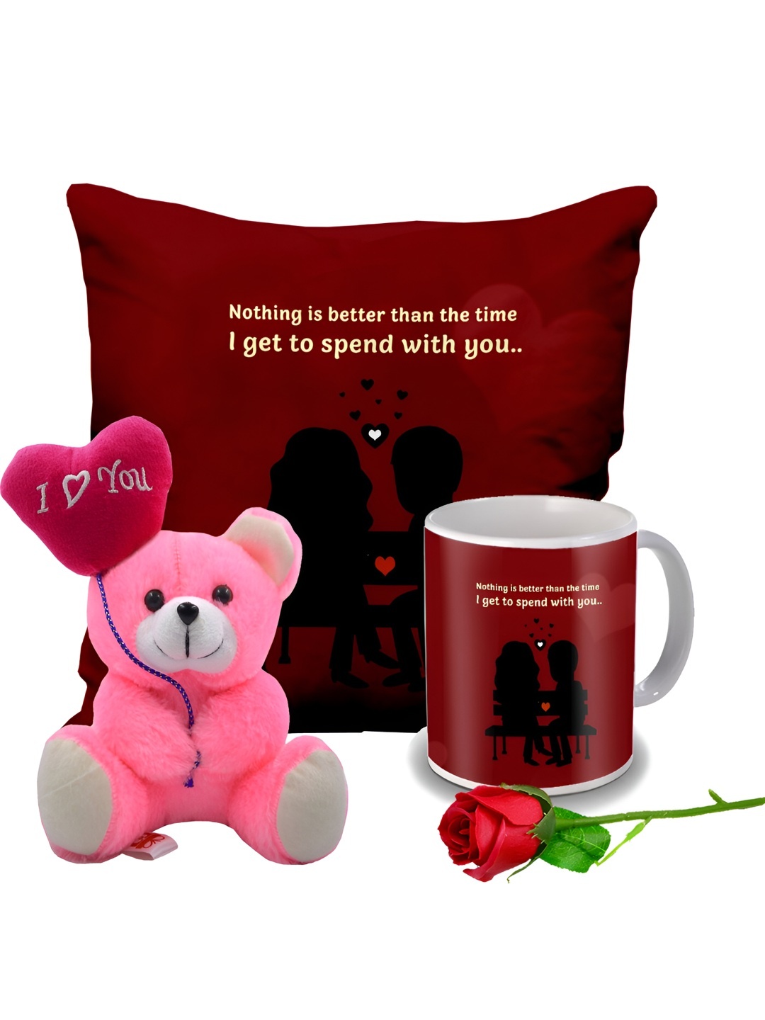 

ME & YOU Red 4 Pieces Printed Valentine Gift Set