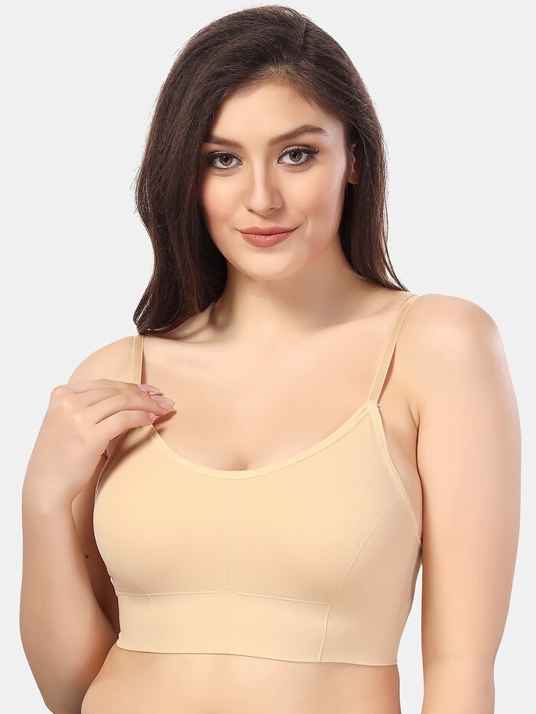 

Fabme Medium Coverage T-shirt Bra With All Day Comfort, Nude