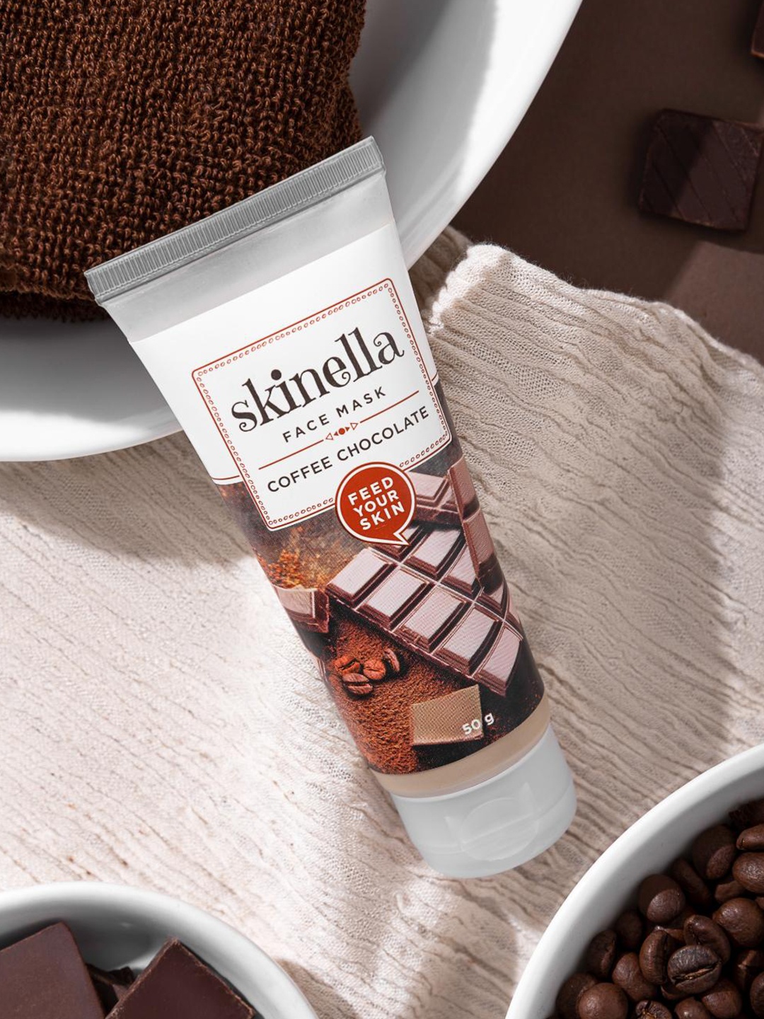 

skinella Coffee Chocolate Face Mask - 50 g, Brown