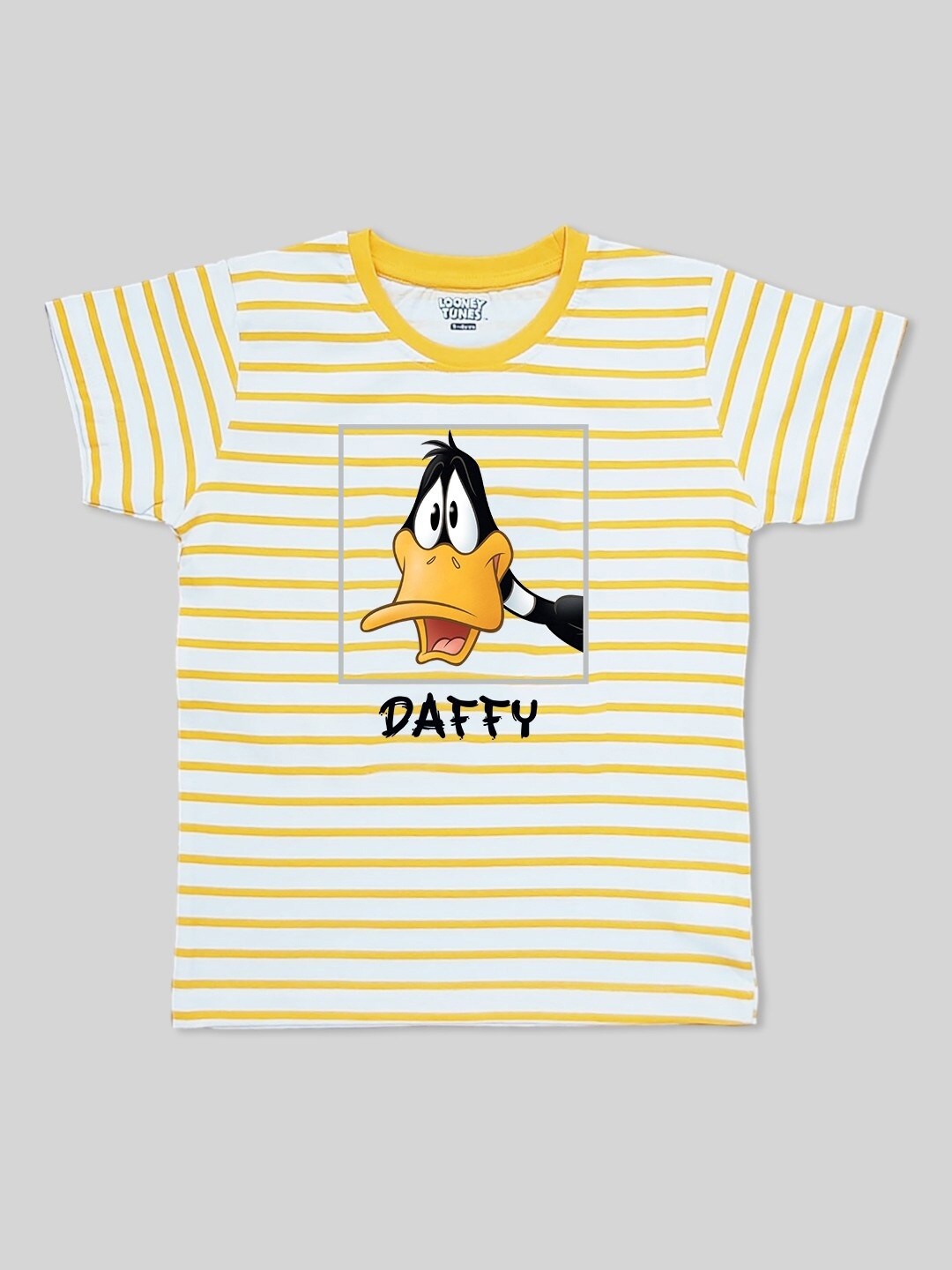 

Minute Mirth Infant Boys Daffy Printed Cotton T-shirt, Yellow