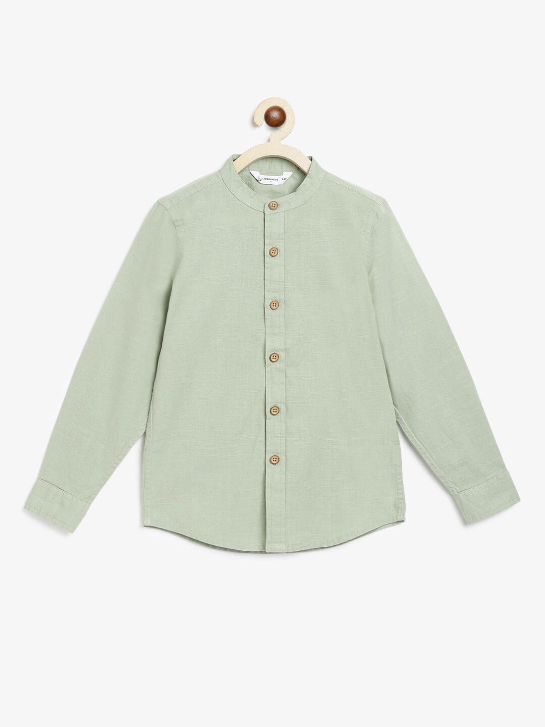 

Campana Boys Cotton Casual Shirt, Green