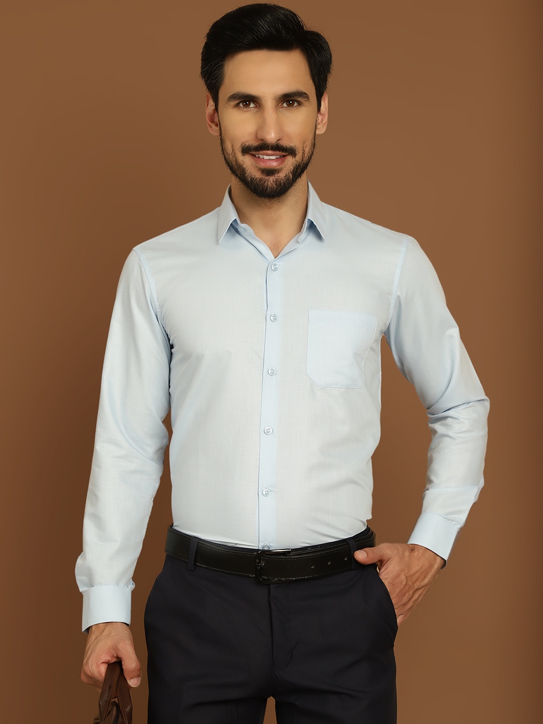 

Indian Needle Classic Long Sleeves Formal Shirt, Blue