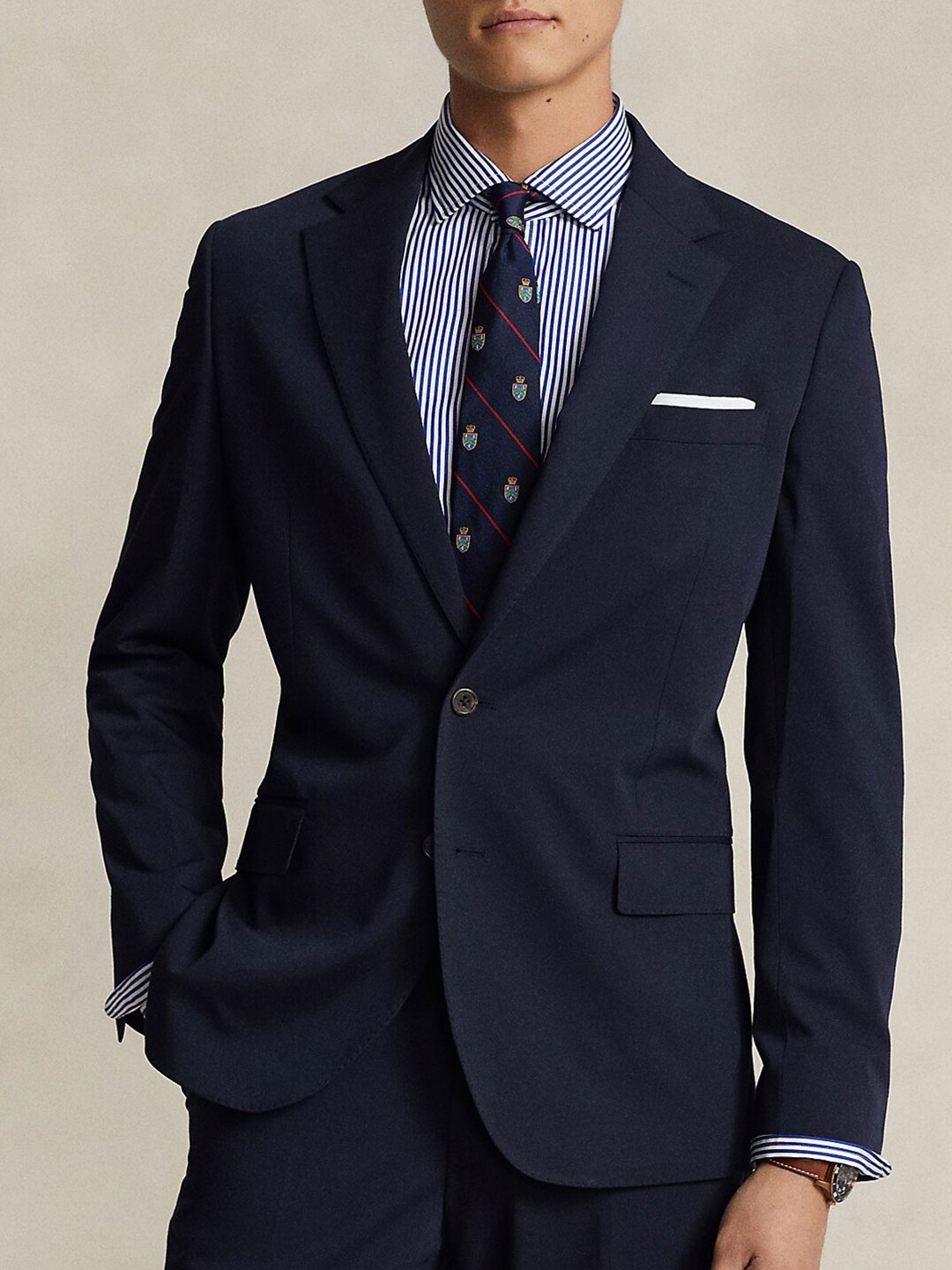 

Polo Ralph Lauren Single-Breasted Formal Blazers, Navy blue