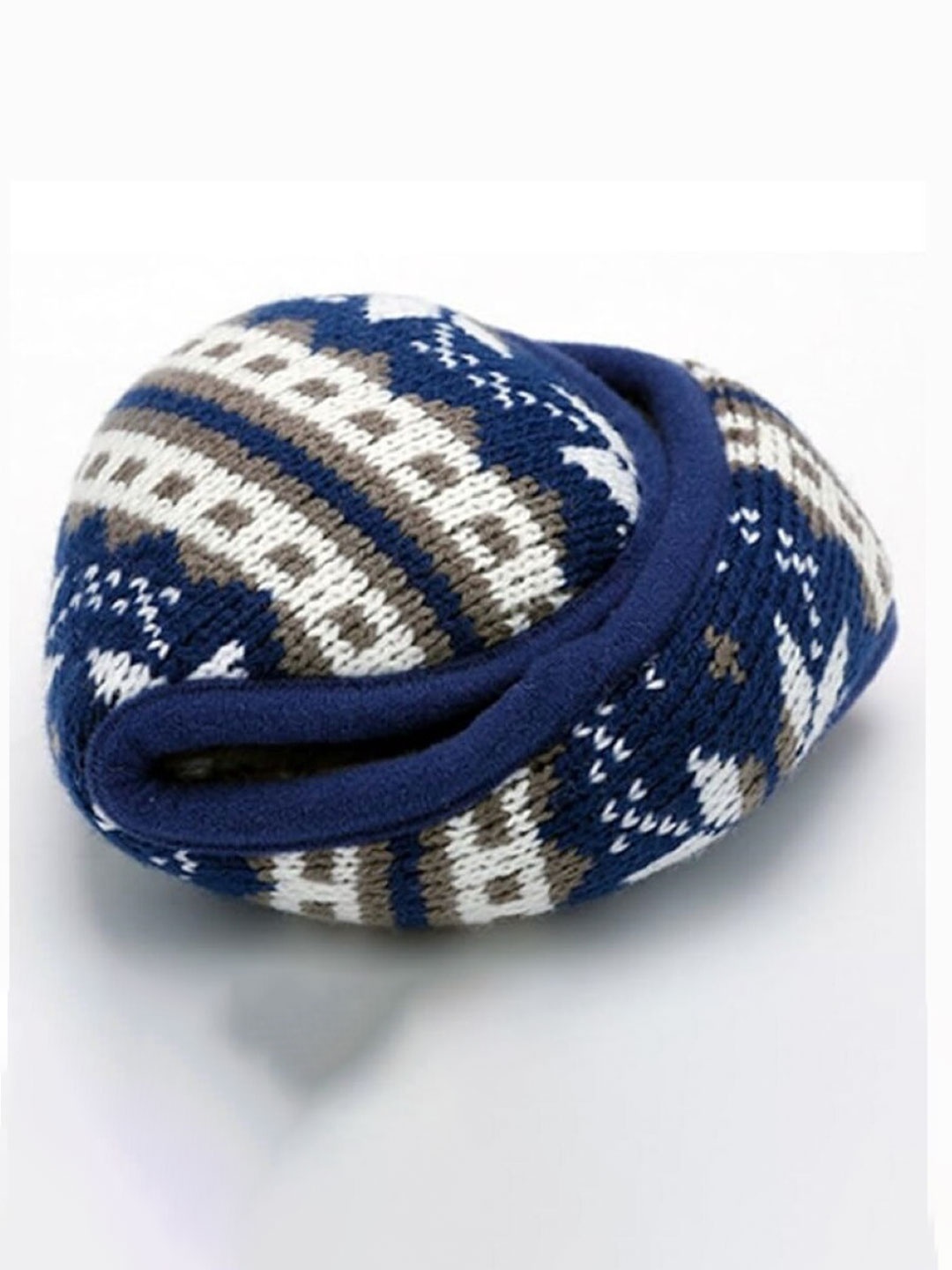 

EL REGALO Patterned Earmuff Headband, Blue