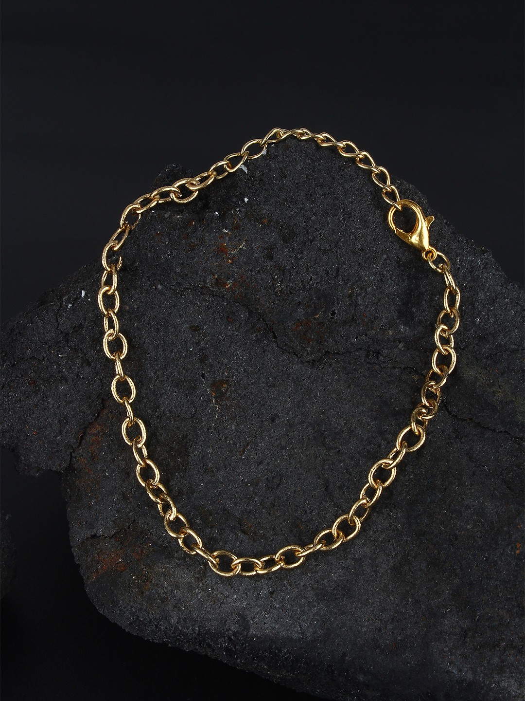 

DressBerry Gold-Toned Brass Gold-Plated Link Bracelet