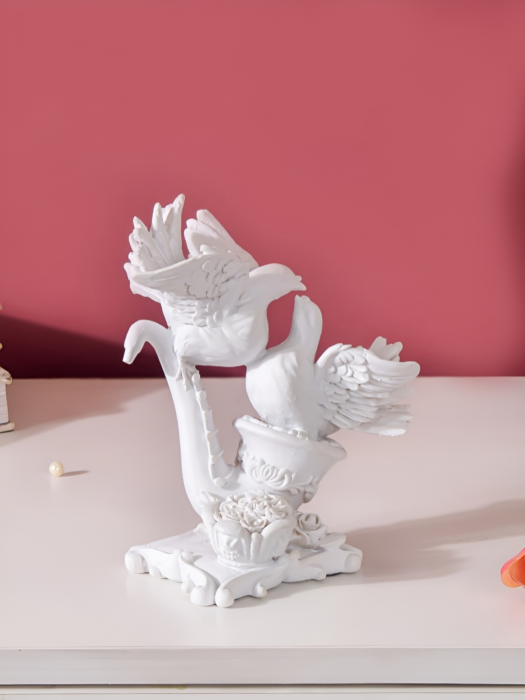 

Nestasia White Love Birds Figurine Showpiece