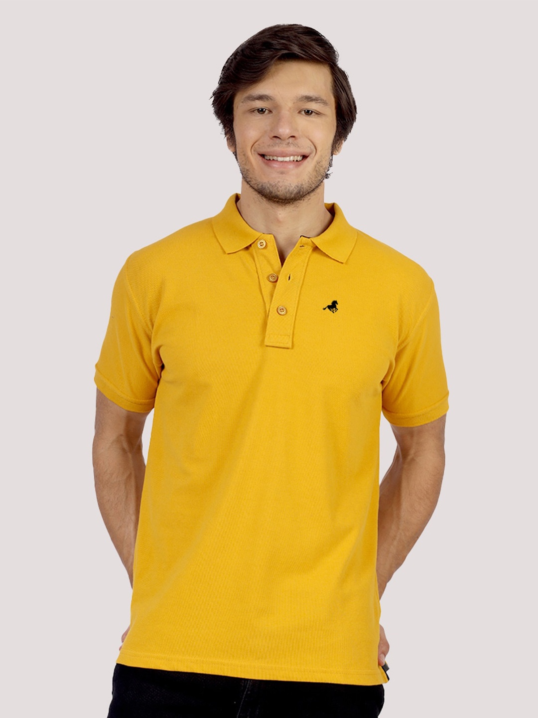 

Greylongg Polo Collar T-shirt, Yellow