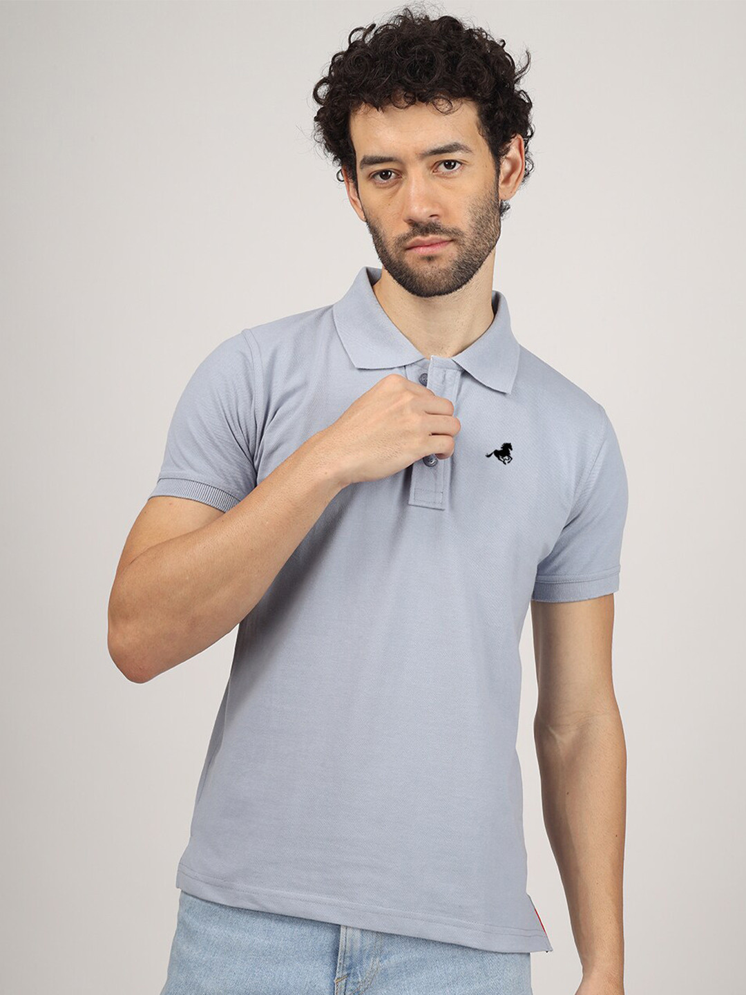 

Greylongg Richard Paadler 31 Short Sleeves Polo Collar T-shirt, Grey