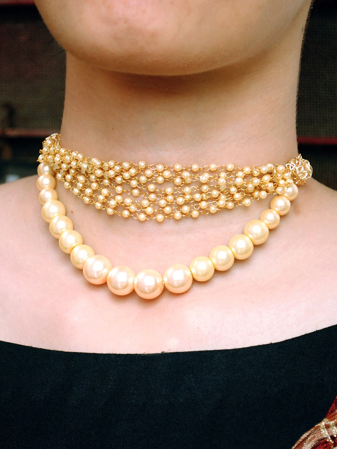 

BeAbhika Gold-Toned Layered Necklace