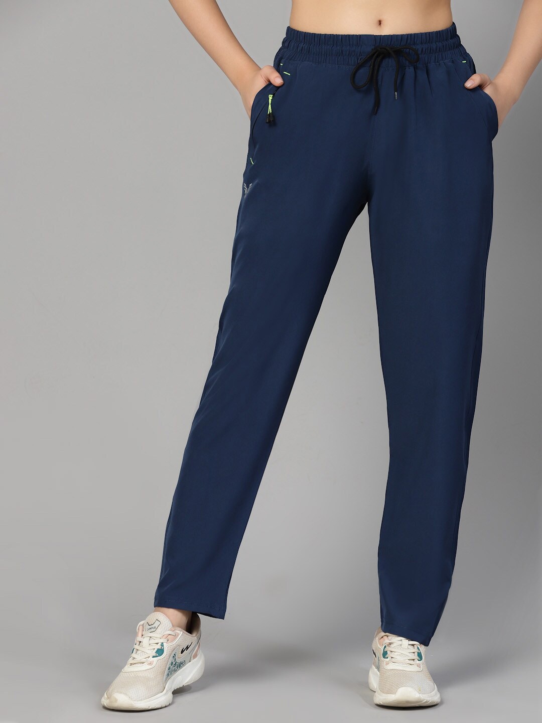 

UZARUS Women Mid-Rise Track Pants, Blue