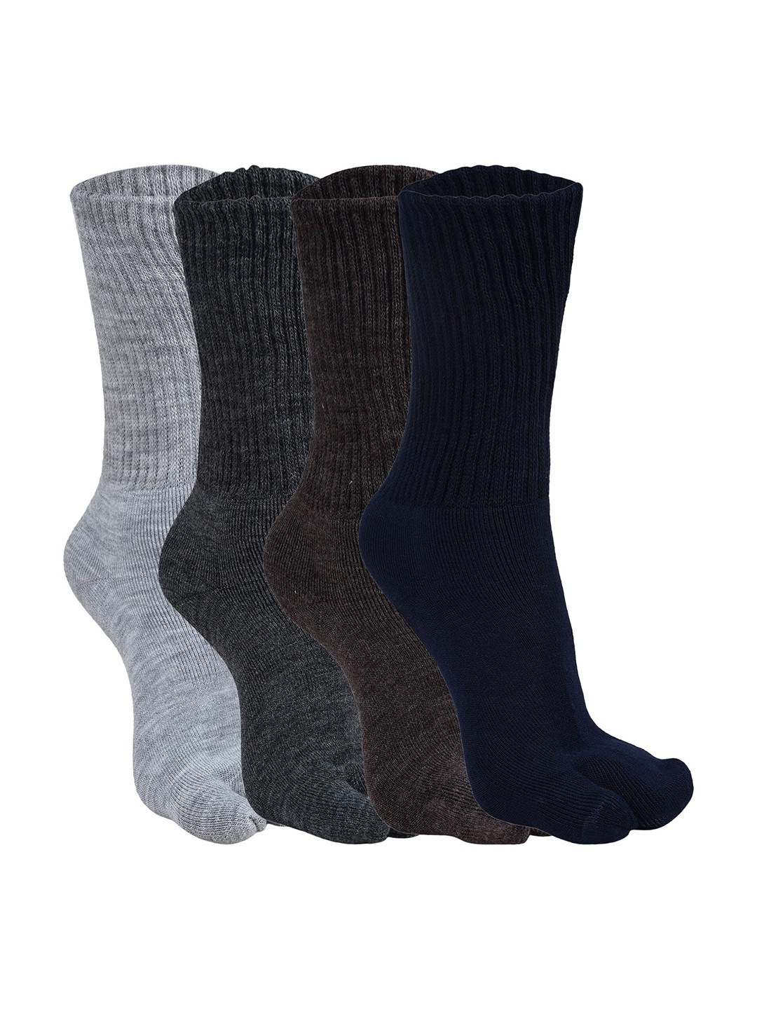 

BAESD Women Pack Of 4 Assorted Patterned Calf Length Socks